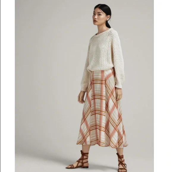 Massimo Dutti | Skirts | Massimo Dutti Check Print Midi